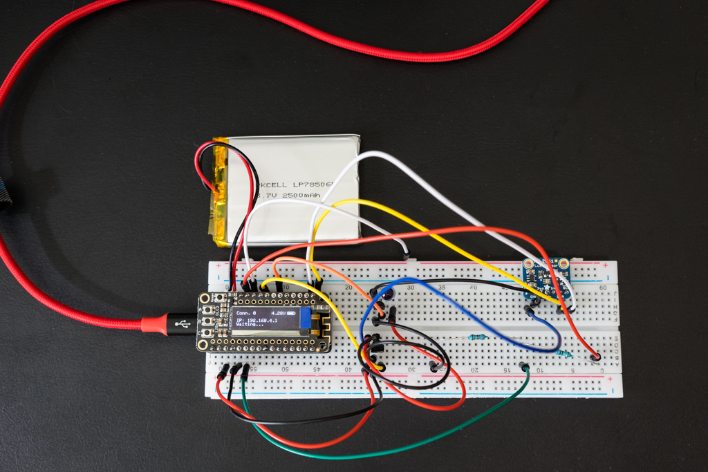 Camera Controller. All components on breadboard.