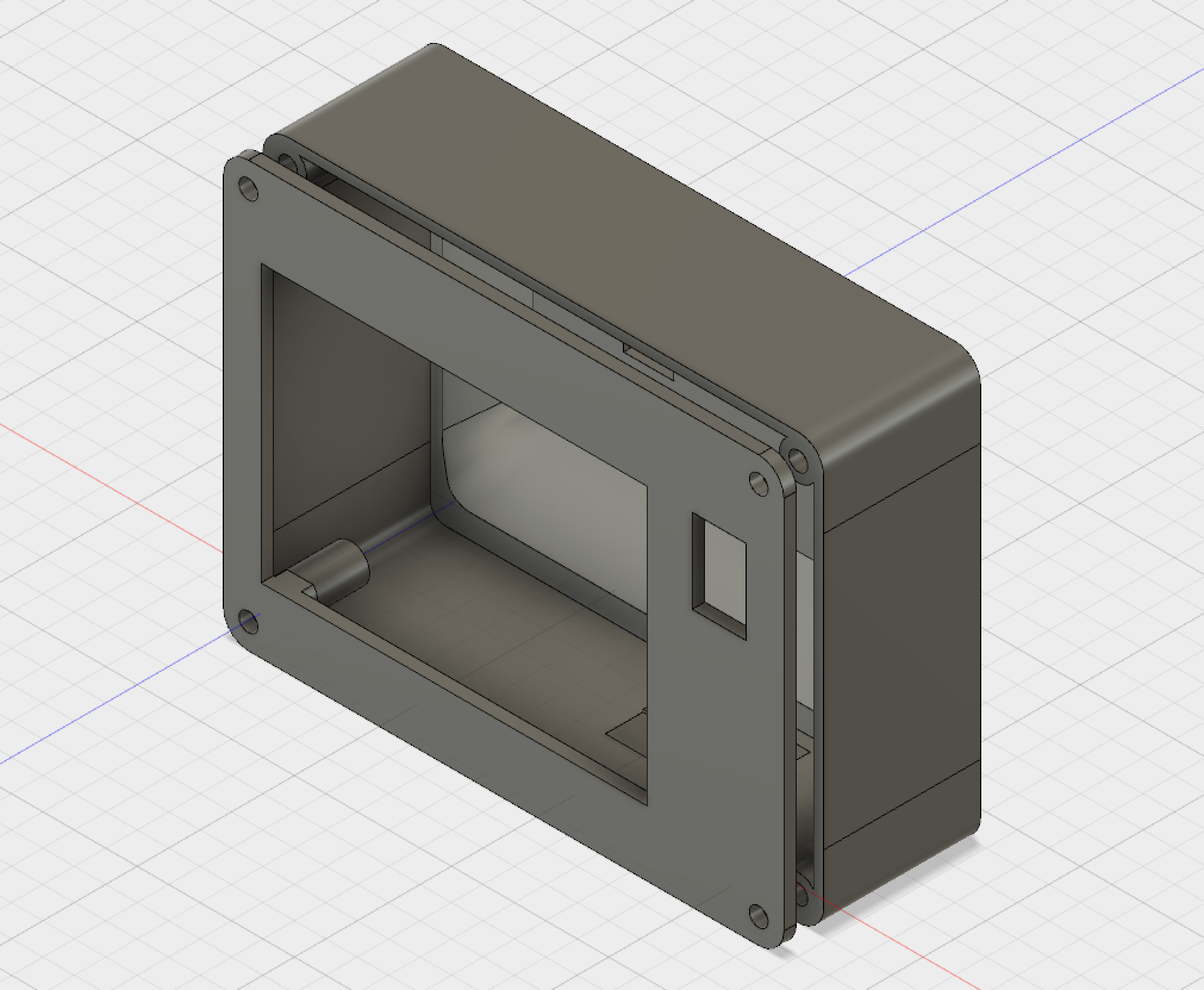 3d printed case design. Fusion 360.