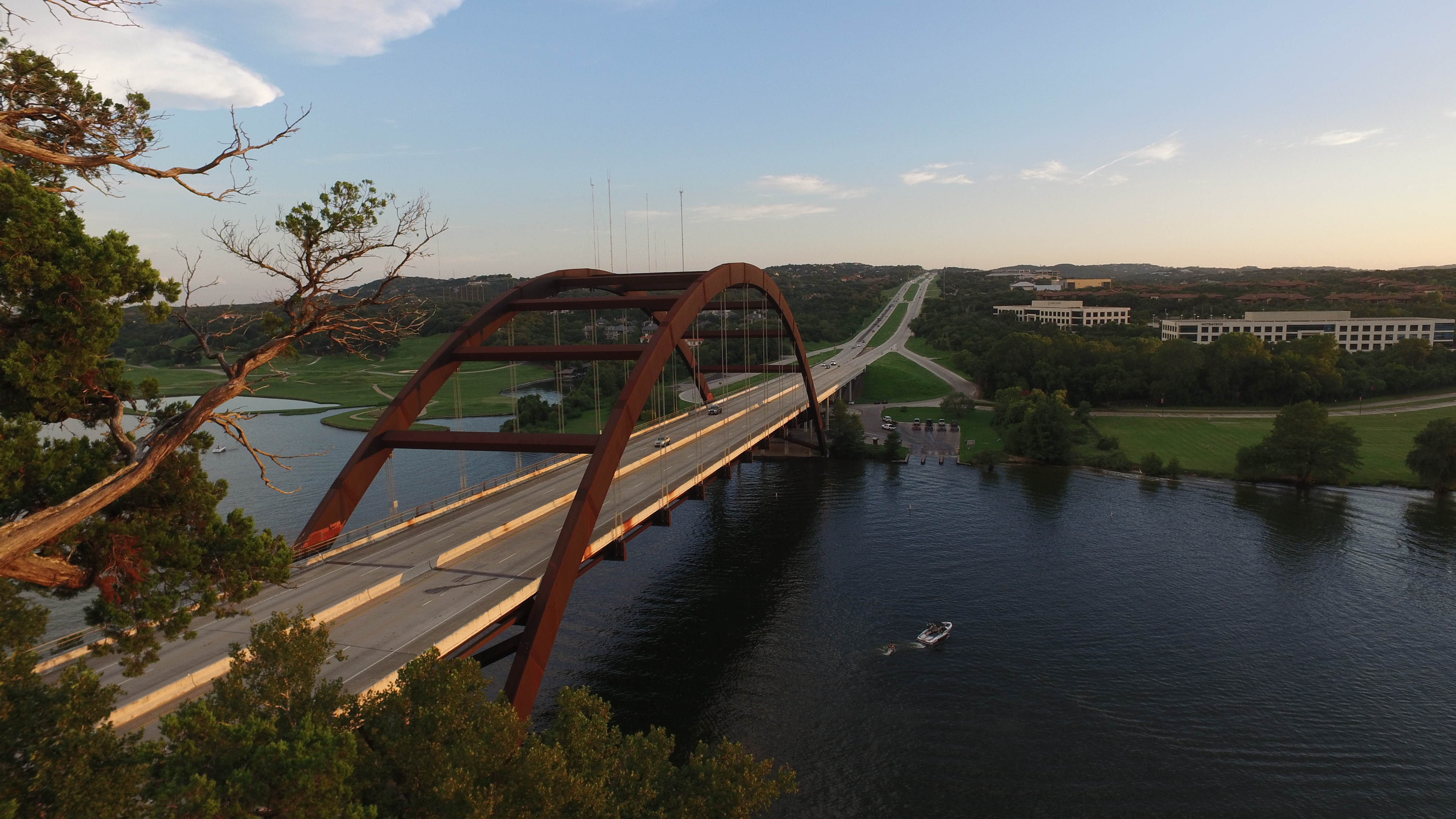 Osmo picture of Austin bridge.