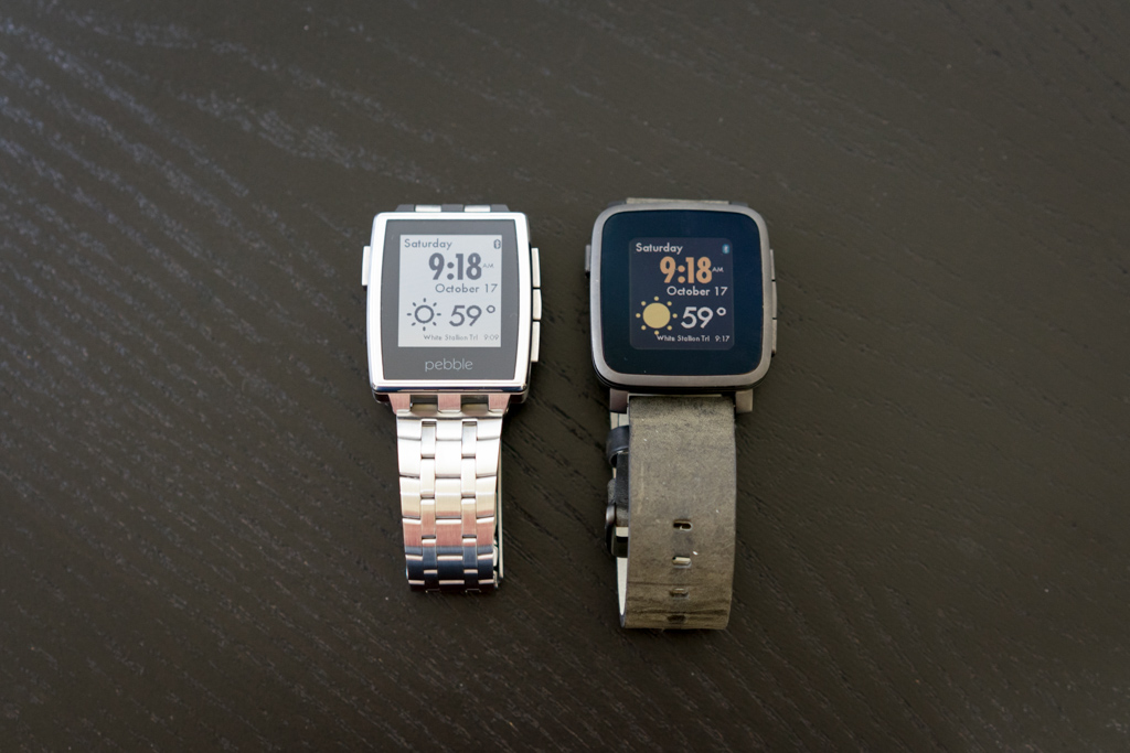 Pebble Steel and Pebble Time Steel