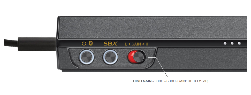 Sound Blaster E5 Side Buttons