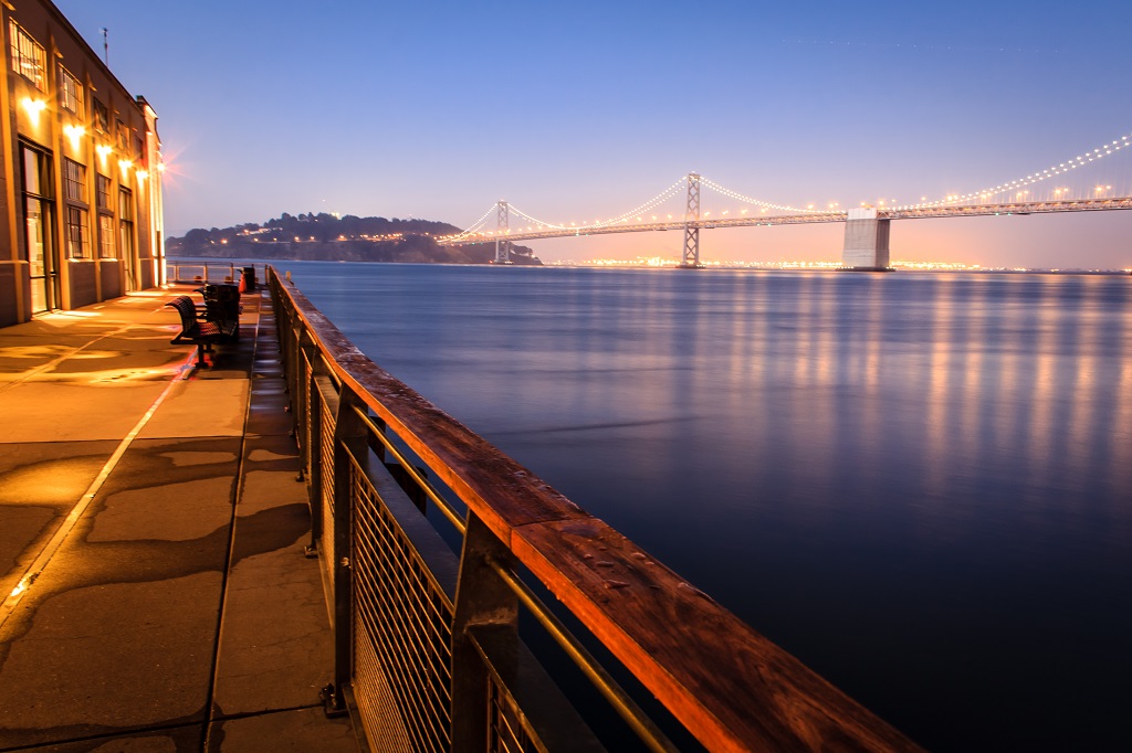 Oakland Bay Bridge. San Francisco, California.