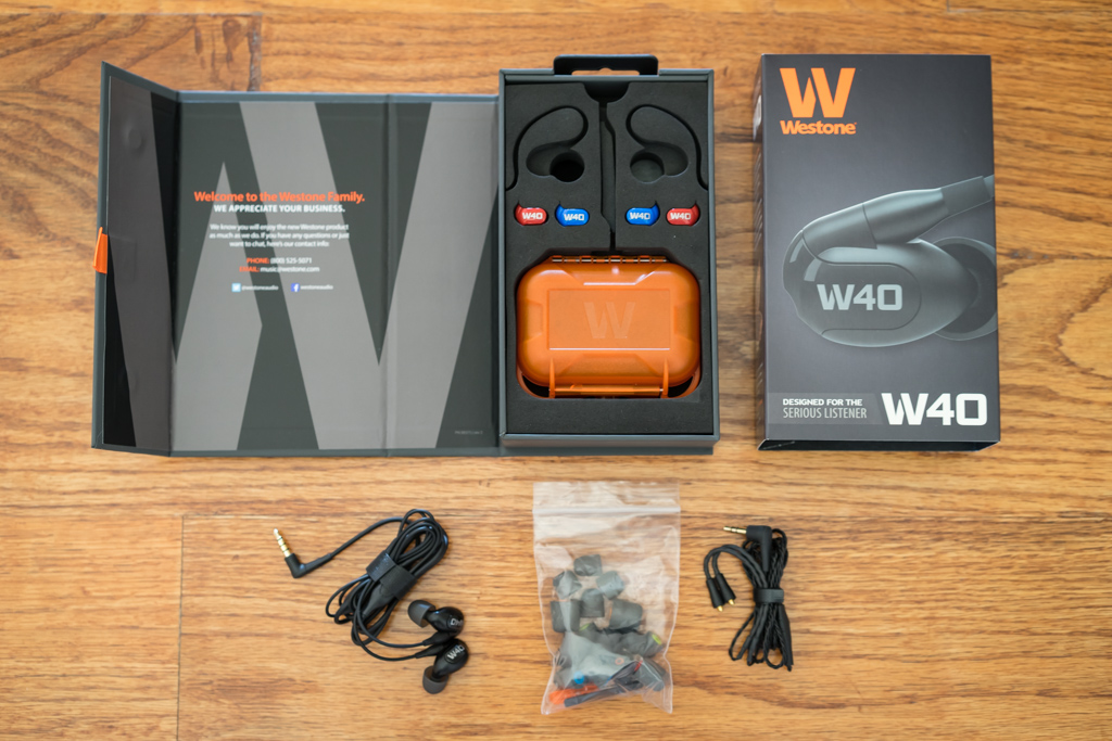 Westone W40 - Package Contents