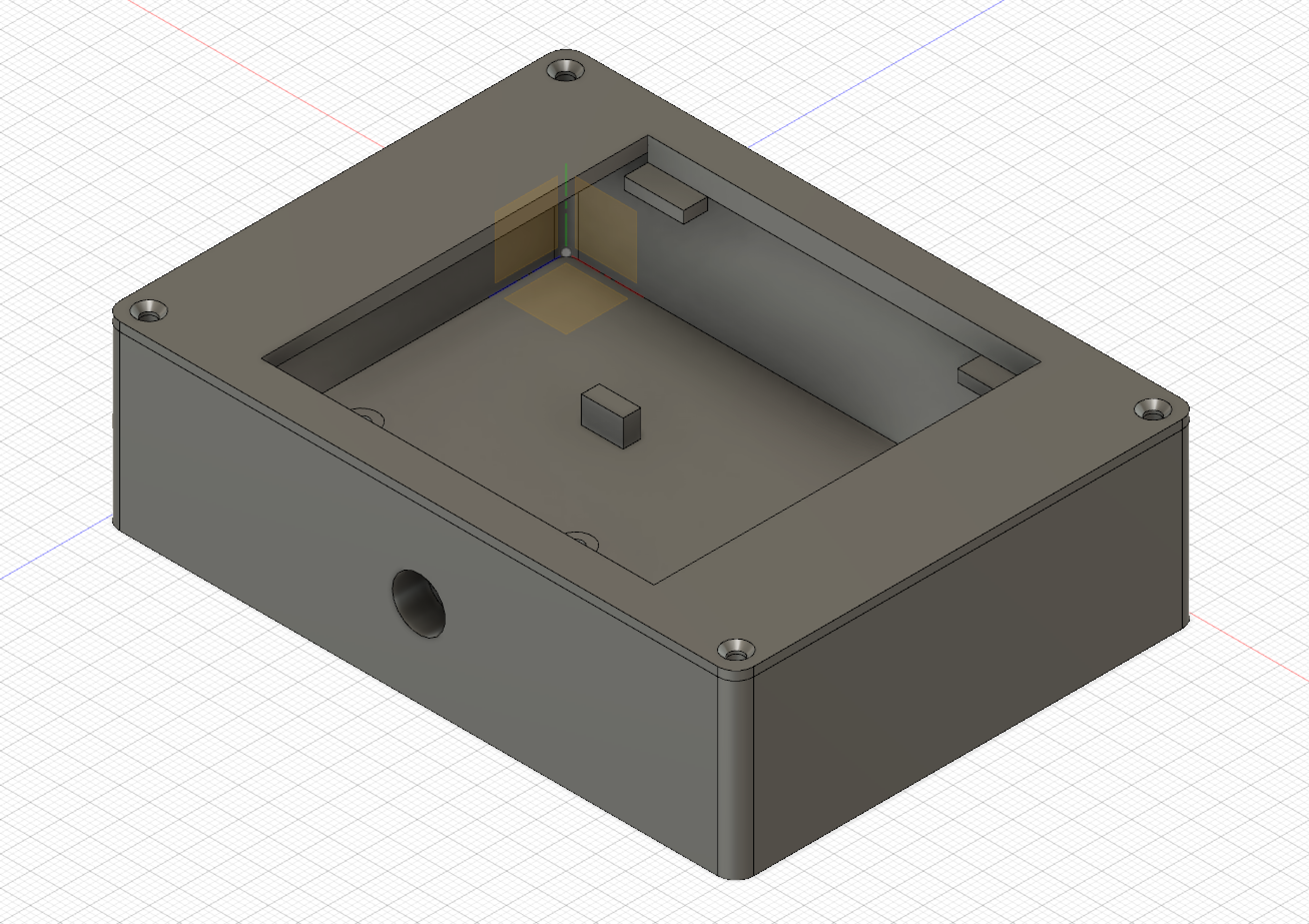 3D printed case.