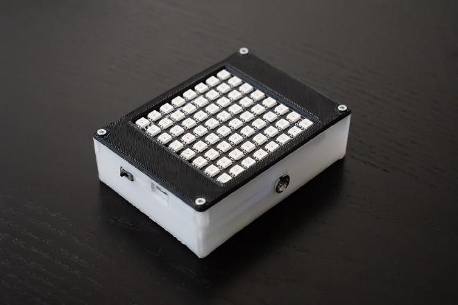 Bluetooth controlled RGB LED matrix.