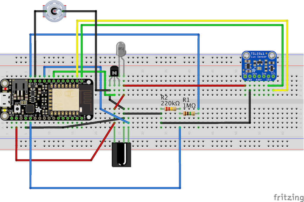 Bread board connections.