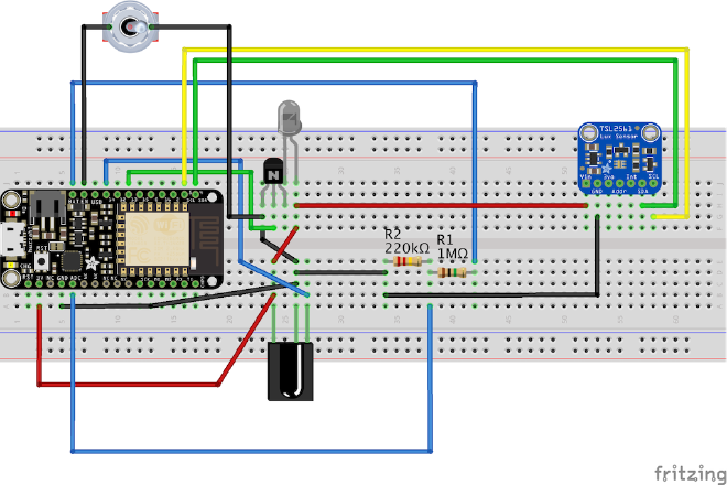 Bread board connections.