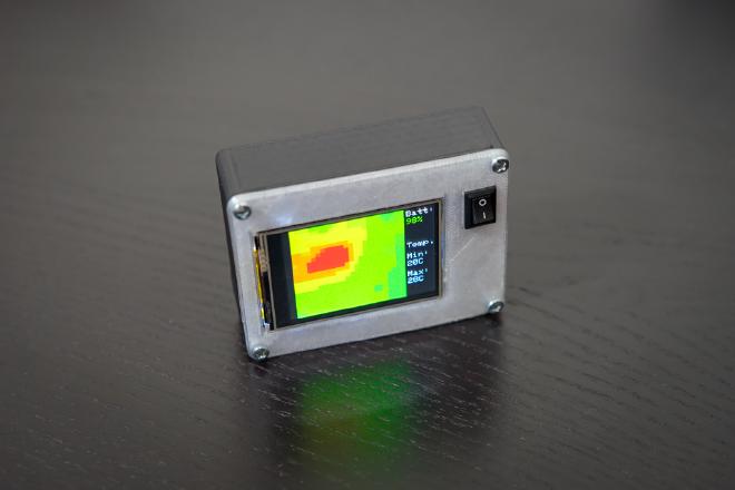 3D printed case. Back in transparent PETG.