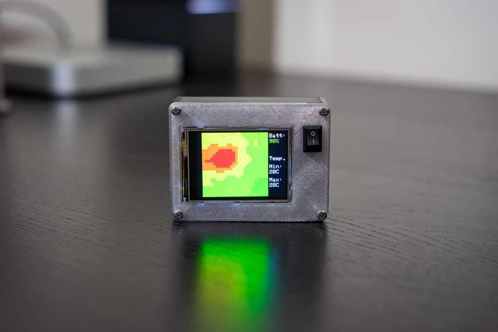 Touch Screen Thermal Camera with Adjustable Temperature Range · Moving ...