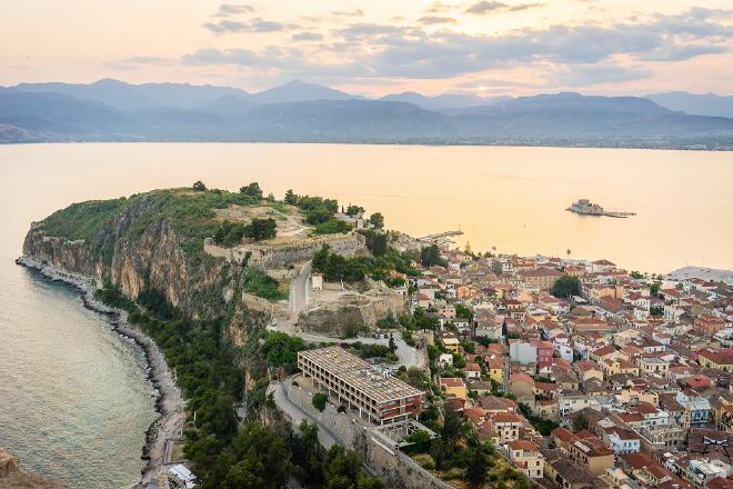 Nafplio from Palamidi Castle