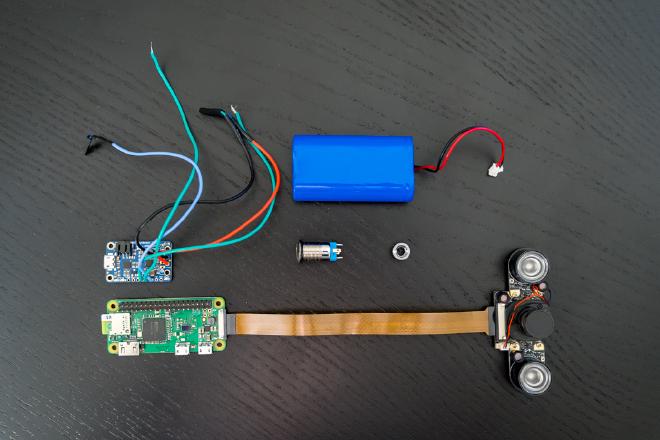 Security Camera. Hardware components.