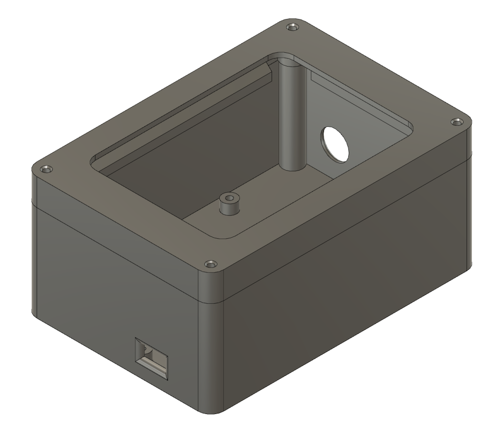 3D printed case.
