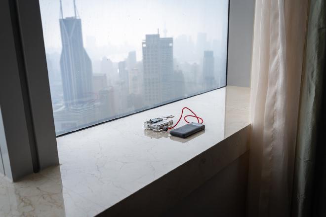 Photo Backup setup during last trip.