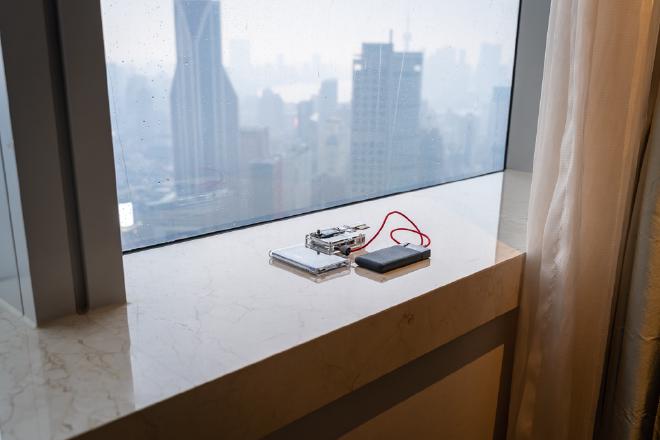 Backup setup with external SSD.