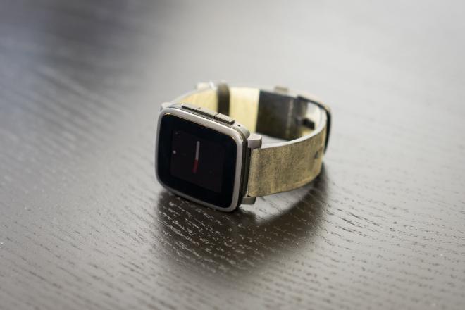 Pebble Time Steel Side