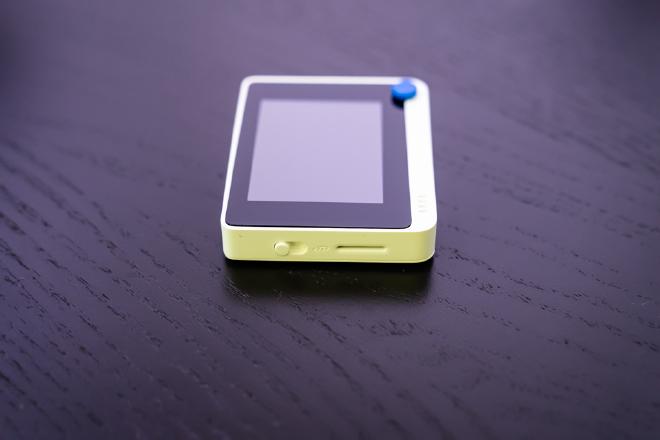 Side view of the Wio Terminal showing the Micro SD card slot and switch.